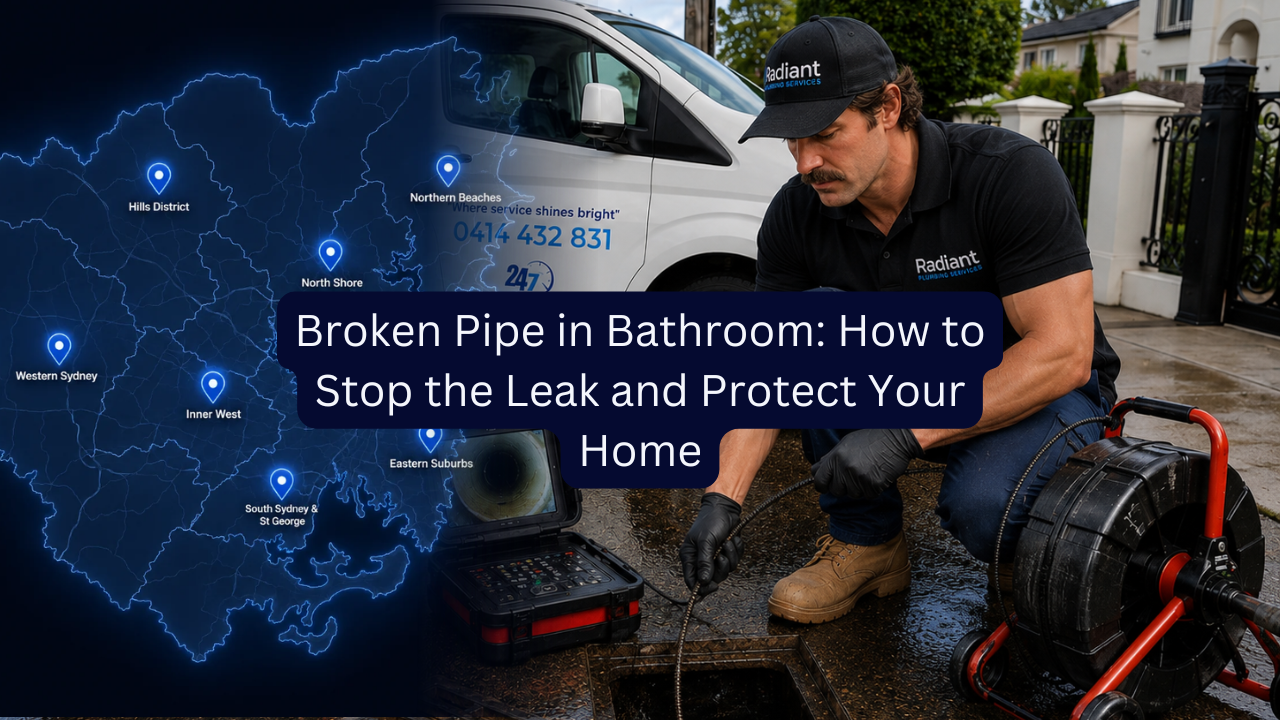 Broken Pipe in Bathroom: How to Stop the Leak and Protect Your Home